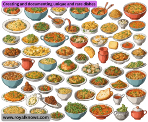 Creating and documenting unique and rare dishes